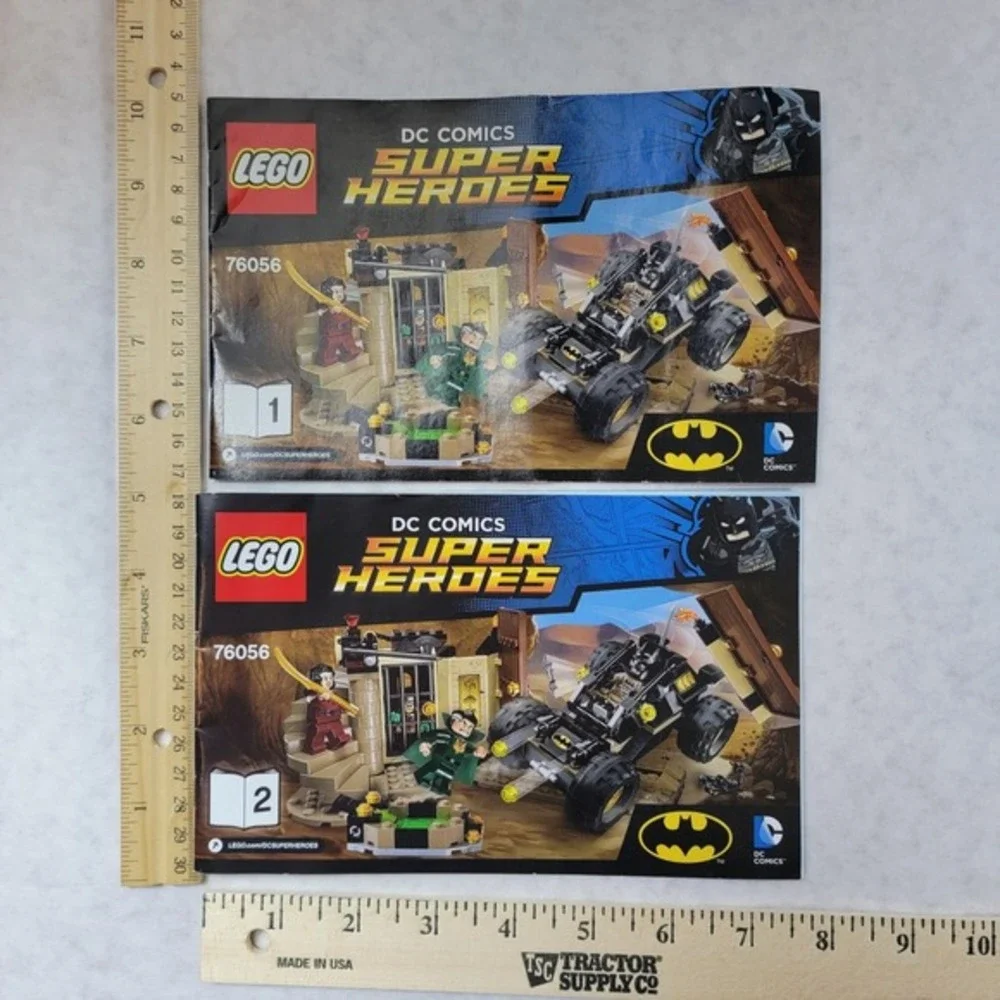 LEGO 76056 Batman Rescue from‎ Ra's al Ghul Instruction Manuals Books 1 & 2